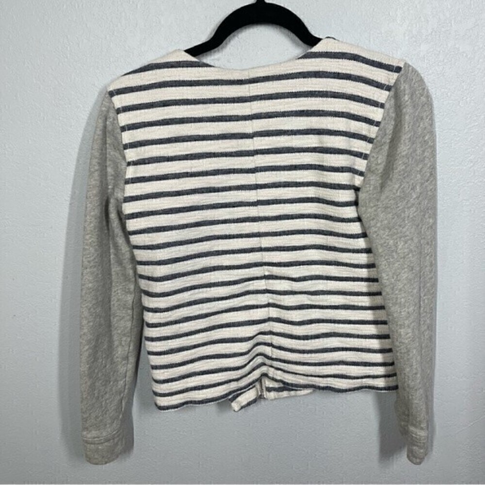 Lou & Grey cotton moto jacket asymmetrical zip  size small - Picture 4 of 9